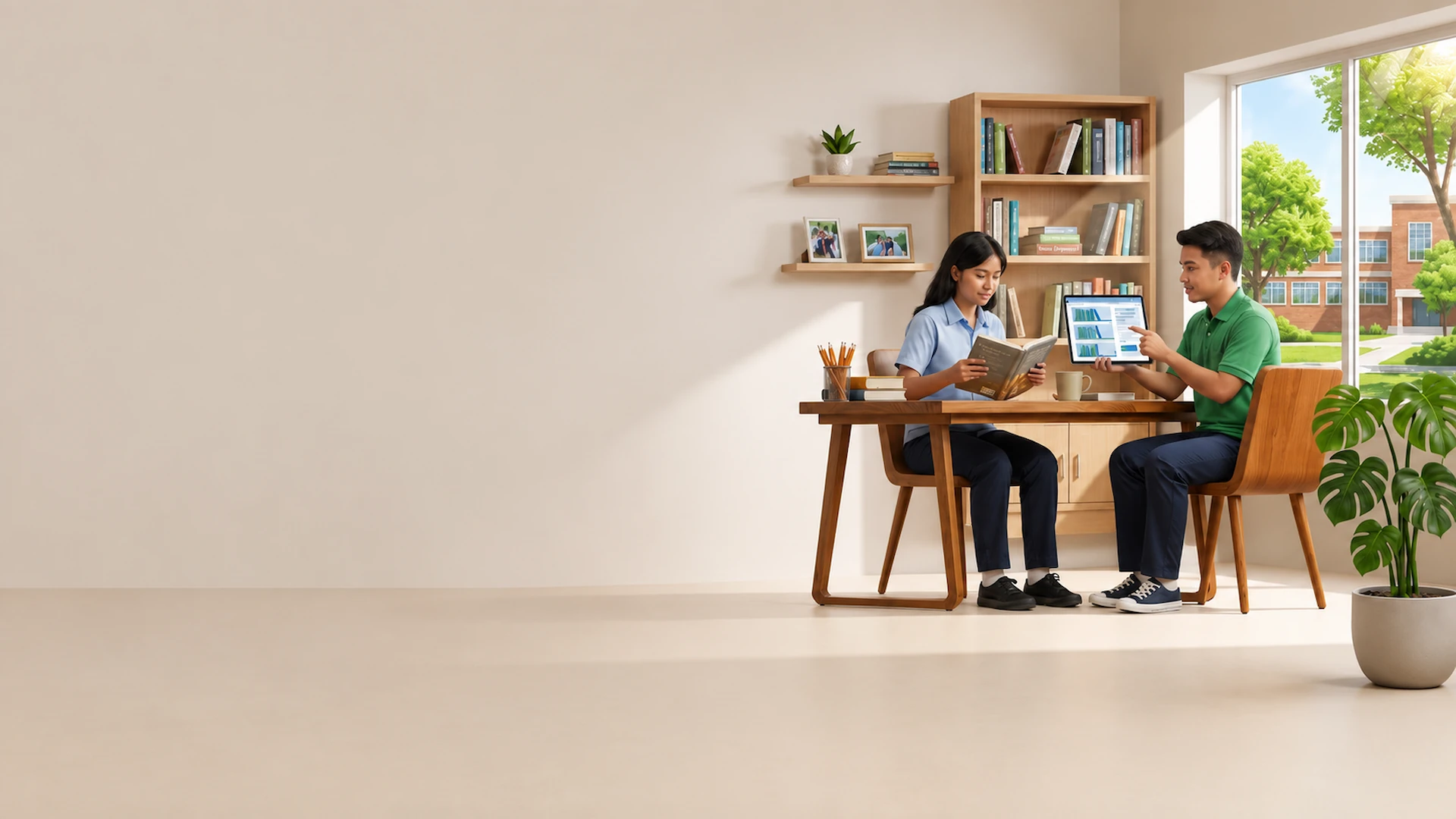 Ilustrasi Perpustakaan CANDRALOKA PUSTAKA